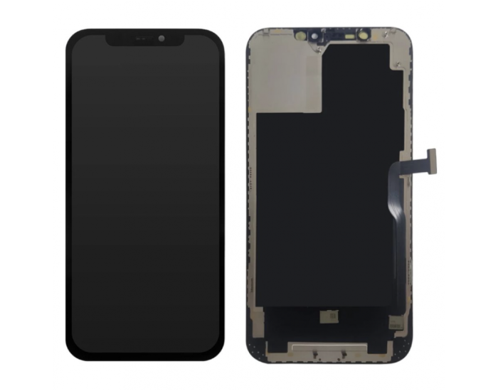 Дисплей з сенсорним екраном (модуль) iPhone 12 Pro Max, чорний, OLED GK OEM Hard без мікросхеми