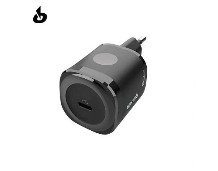 Мережеве зарядний пристрій SENTEO Z-02 USB-C PD 20W (1Port) (black)