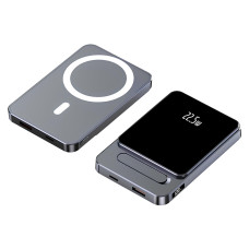 Портативна батарея (Power Bank) A77 MagSafe 22,5W 10 000 mAh, Grey