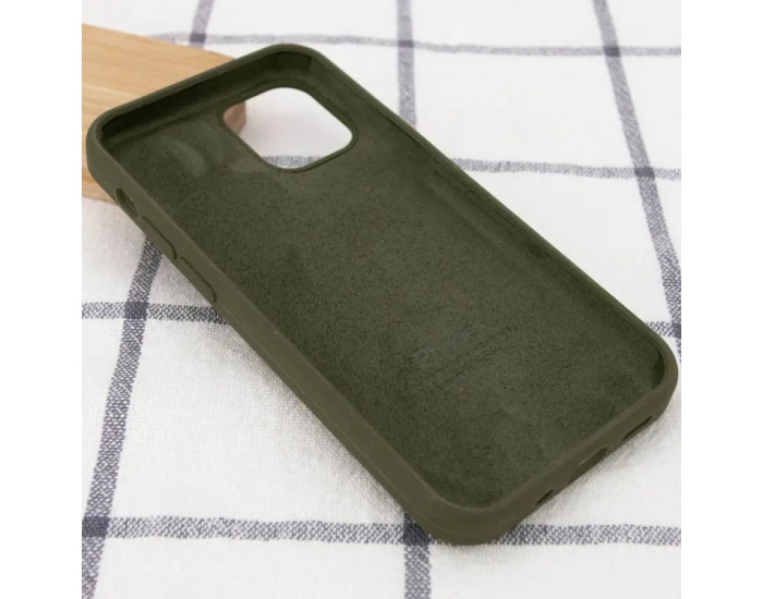 Чехол-силикон оригинал Full Soft Matte iPhone 13 Pro Max, Dark olive