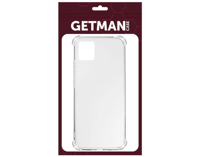 Чехол-силикон Getman Ease logo усиленные углы Samsung Galaxy A04e Прозрачный