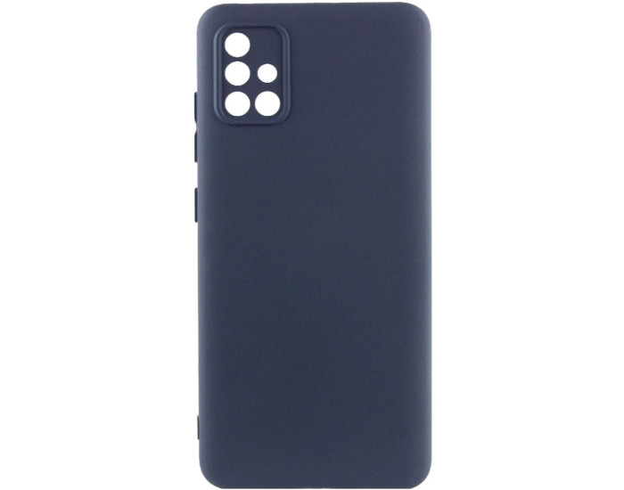 Чехол-силикон Getman Liquid Silk Full Camera Samsung A515 Galaxy A51 (Синий / Midnight Blue)