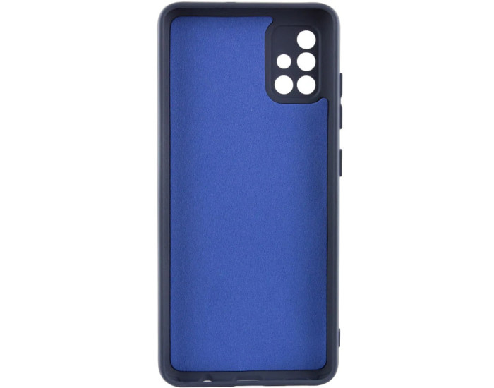 Чехол-силикон Getman Liquid Silk Full Camera Samsung A515 Galaxy A51 (Синий / Midnight Blue)