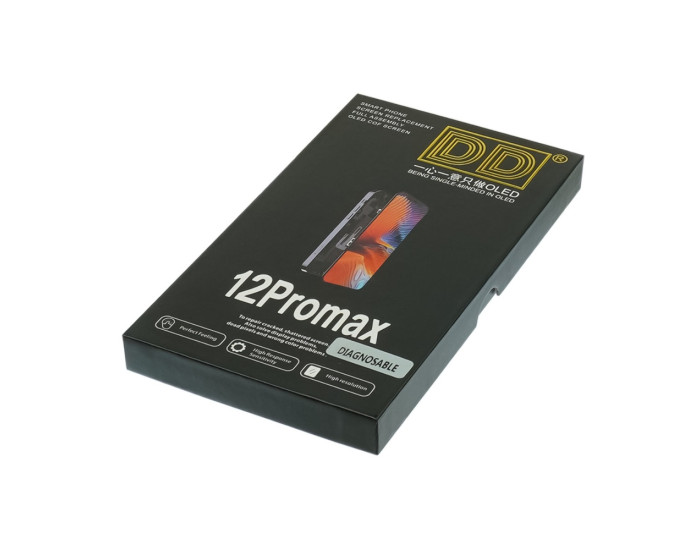 Дисплей з сенсорним екраном (модуль) iPhone 12 Pro Max, чорний, DD-OLED (без помилки)