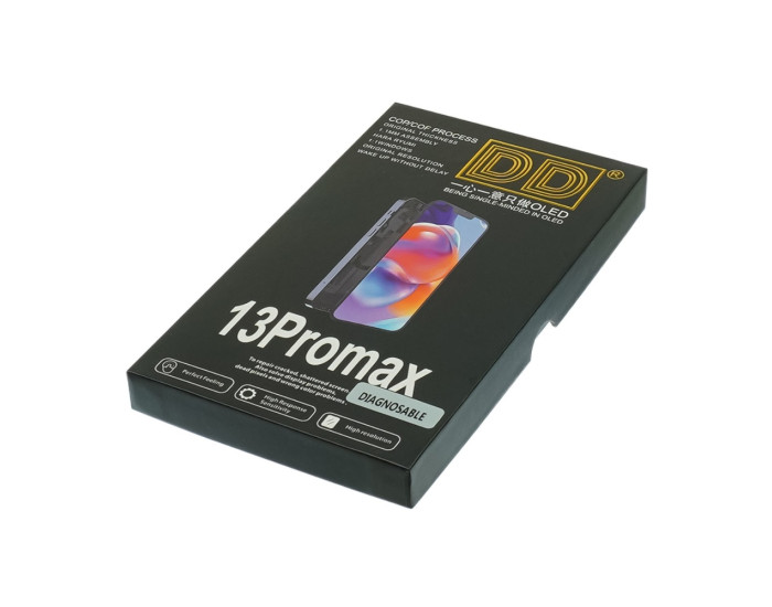Дисплей з сенсорним екраном (модуль) iPhone 13 Pro Max, чорний, 120Hz DD-OLED (без помилки)