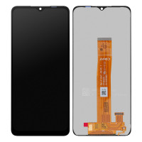 Дисплей з сенсорним екраном (модуль) Samsung A125 A12, A125_ REV.0.1, чорний, оригінал