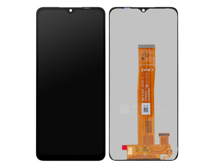 Дисплей з сенсорним екраном (модуль) Samsung A125 A12, A125_ REV.0.1, чорний, оригінал