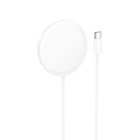 Бездротова зарядка HOCO CW52 Enjoy magnetic wireless fast charging (Білий / White)