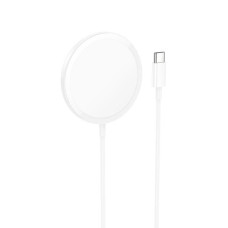 Бездротова зарядка HOCO CW52 Enjoy magnetic wireless fast charging (Білий / White)