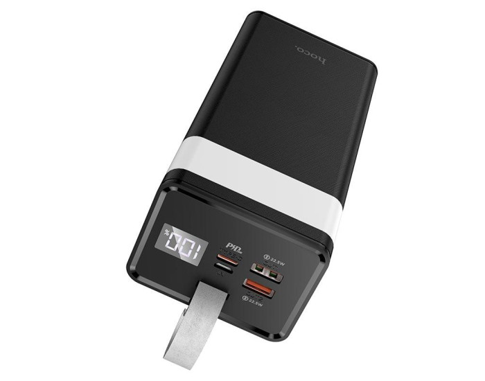 Портативная батарея (Power Bank) Hoco J86 Powermaster fully compatible (PD20W/QC/LCD/Lamp) 40000mAh Black