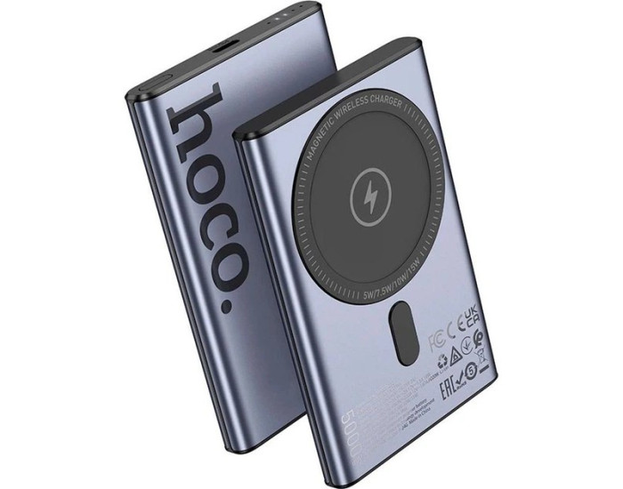 Портативная батарея (Power Bank) Hoco Q32 Bird PD20W (5000mAh) Metal Gray