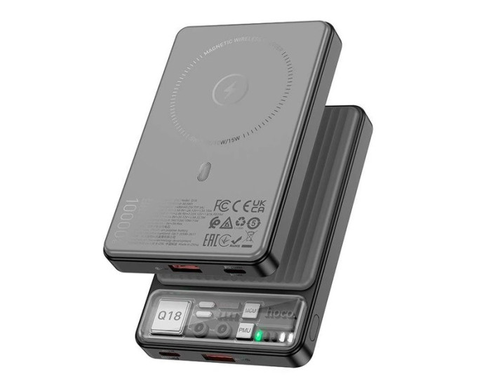 Портативная батарея (Power Bank) Hoco Q18 Tourer 22.5W fully compatible with magnetic fast charging 10000mAh Black