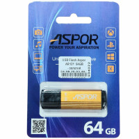Флешка USB 3.0 Aspor 64GB AR121, золотиста