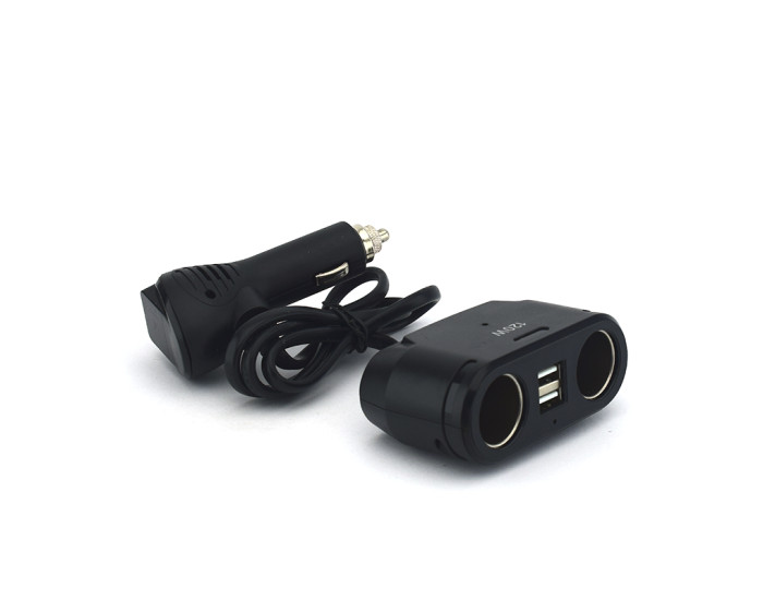 Автомобільний розгалужувач Olesson 1675 2USB/2 гнізда Прикурювача (12V/24V)