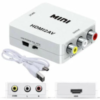 Перехідник (конвертер) MINI HDMI2AV (HDMI / 3RCA) (розширення 1080р)