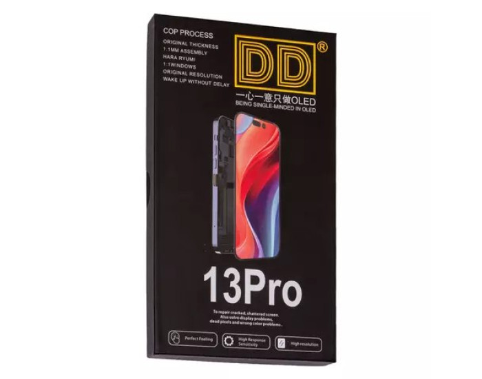 Дисплей з сенсорним екраном (модуль) iPhone 13 Pro, чорний, 120Hz DD-OLED (без помилки)