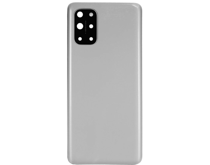 Задняя крышка для OnePlus 8T серая, Lunar Silver со стеклом камеры