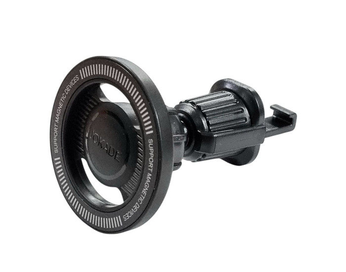 Автотримач Jokade JE061 metal ring magnetic (кріплення в решітку) (Чорний / Black)