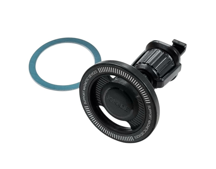 Автотримач Jokade JE061 metal ring magnetic (кріплення в решітку) (Чорний / Black)