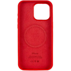 Чехол-силикон оригинал Full Soft Matte with MagSafe iPhone 16 Pro, красный