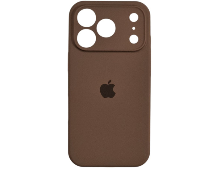 Чехол-силикон оригинал Case Full Camera iPhone 17 Pro, Brown