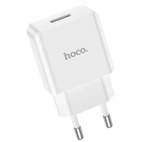 Сетевое зарядное устройство Hoco C106A Leisure (1USB/2,1A) White