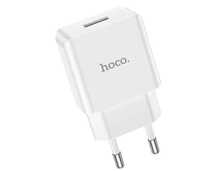 Мережеве зарядний пристрій Hoco C106A Leisure (1USB/2,1A) White