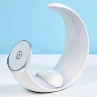 Беспроводная зарядка 4 IN1 Moon MAGSAFE (iPhone, iWatch, AirPods,Night light) 15W FAST ORIGINAL White