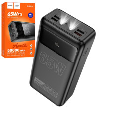 Портативная батарея (Power Bank) Hoco DB81A Apollo (PD65W/LCD/Lamp) 50 000mAh, Black