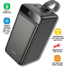 Портативная батарея (Power Bank) Hoco DB61 Jade 22.5W Fully compatible 90 000mAh, Black