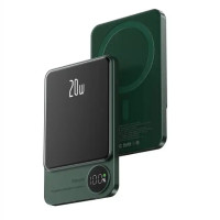 Портативна батарея (Power Bank) Q9 MagSafe 20W 10000 mAh, Dark green