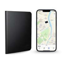 Обкладинка для паспорта Hoco E91G з GPS-трекером и Бездротовий зарядкою Black