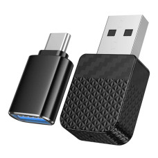 Автомобильный Carplay Hoco HU3 USB /Type-C (беспроводной) Black 