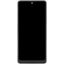 Дисплей з сенсорним екраном (модуль) Samsung A715 Galaxy A71 (2019) чорний з рамкою, OLED