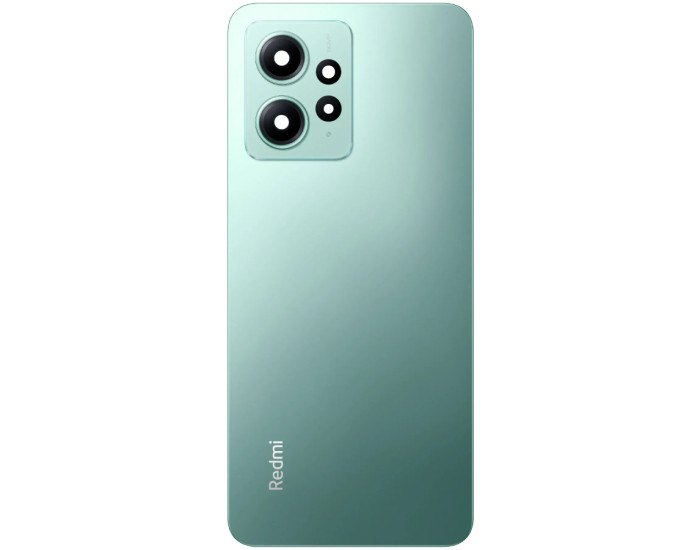 Задняя крышка для Xiaomi Redmi Note 12 4G, Mint Green со стеклом камеры, оригинал
