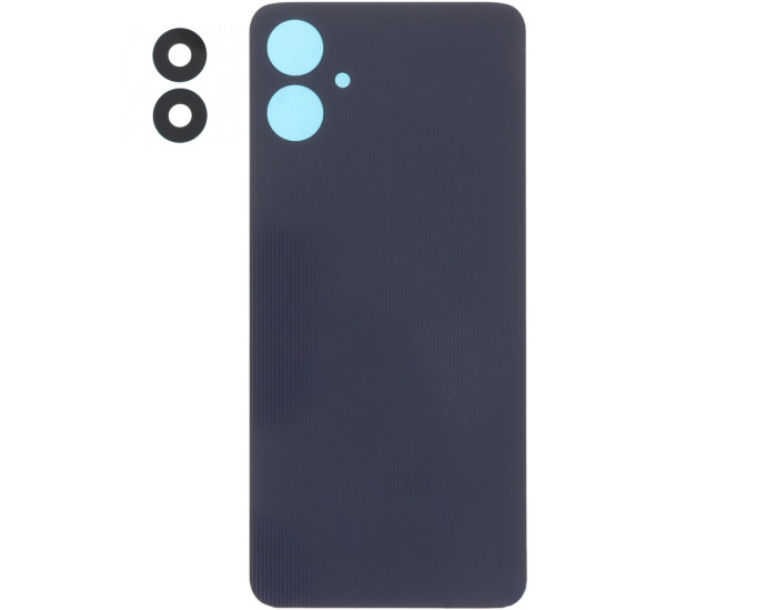 Задняя крышка корпуса для Samsung A06 5G, со стеклом камеры, Black, оригинал