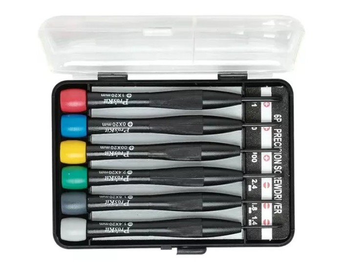 Набір викруток Pro'sKit 8PK-2061, плоскі, хрестоподібні, 6шт