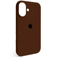 Чехол-силикон оригинал Full Soft Matte iPhone 16 (Коричневый / Brown)