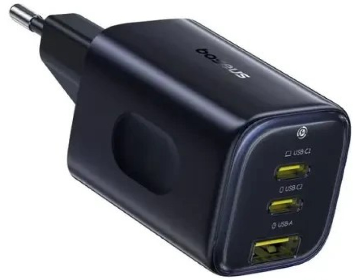 Мережеве зарядний пристрій Baseus PicoGo AE11 Fast Charger (2C+U/100W) Black