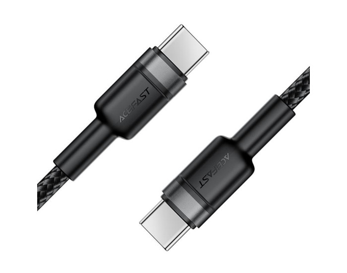 Кабель USB-C Acefast C22-03 Data Cable Type-C to Type-C (60W/1.2m) чорний