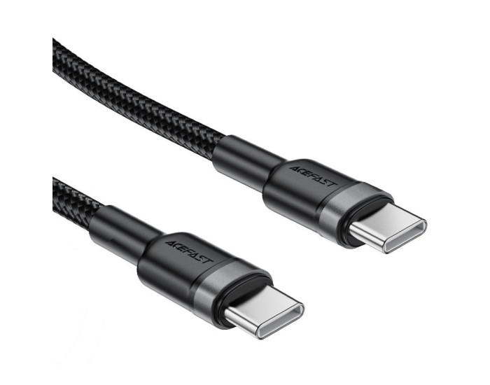 Кабель USB-C Acefast C22-03 Data Cable Type-C to Type-C (60W/1.2m) чорний