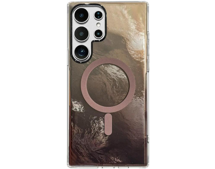 Чехол-силикон Shiny Mountain MagSafe Samsung S26 Ultra (Chocolate)