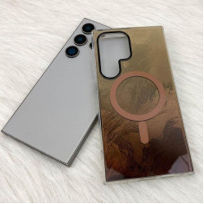 Чехол-силикон Shiny Mountain MagSafe Samsung S26 Ultra (Chocolate)