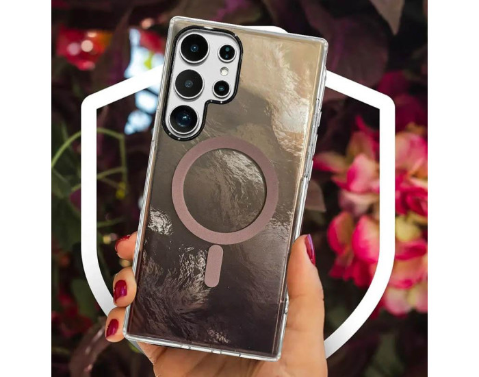Чехол-силикон Shiny Mountain MagSafe Samsung S26 Ultra (Chocolate)
