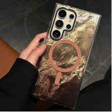Чехол-силикон Shiny Mountain MagSafe Samsung S26 Ultra (Chocolate)