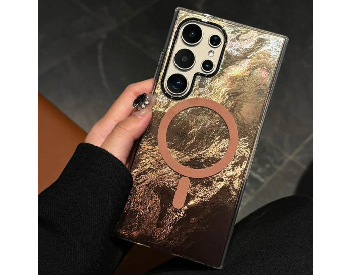 Чехол-силикон Shiny Mountain MagSafe Samsung S26 Ultra (Chocolate)
