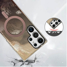 Чехол-силикон Shiny Mountain MagSafe Samsung S26 Ultra (Chocolate)