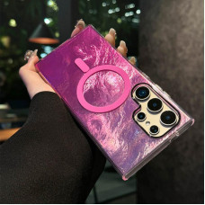 Чехол-силикон Shiny Mountain MagSafe Samsung S26 Ultra (Pink)