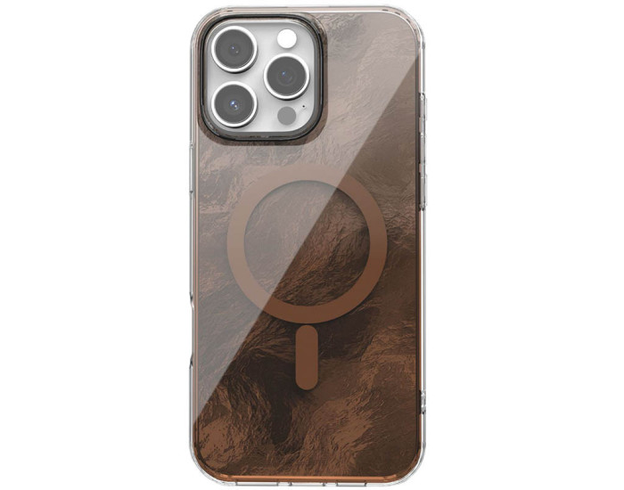 Чехол-силикон Shiny Mountain MagSafe iPhone 16 Pro (Chocolate)