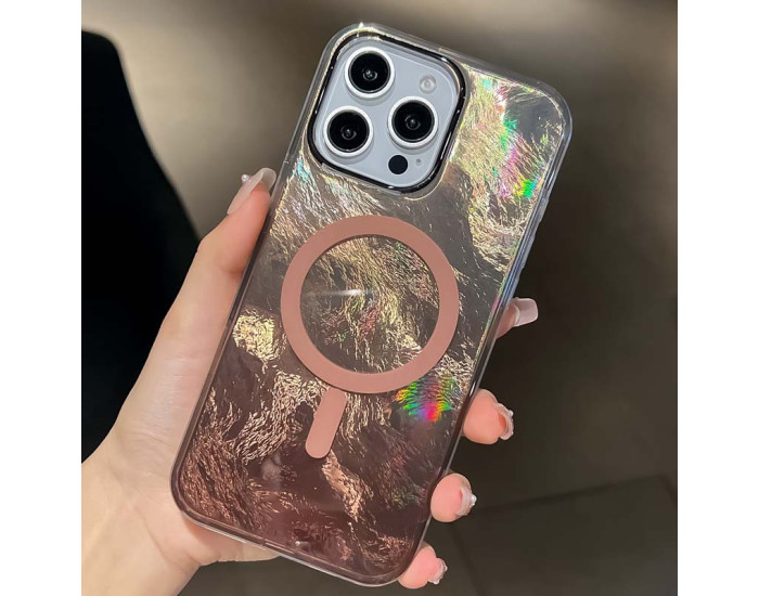 Чехол-силикон Shiny Mountain MagSafe iPhone 16 Pro (Chocolate)